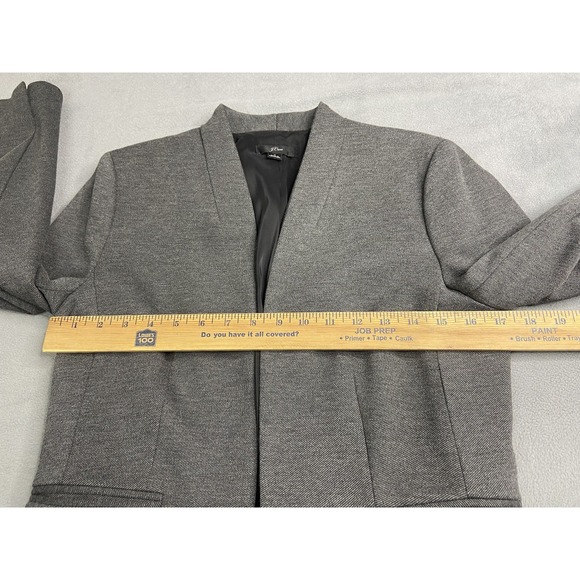 J.Crew Blazer Womens 4 Gray Going Out Stretch Twill H2743 Career‎ Workwear Open - Picture 5 of 10